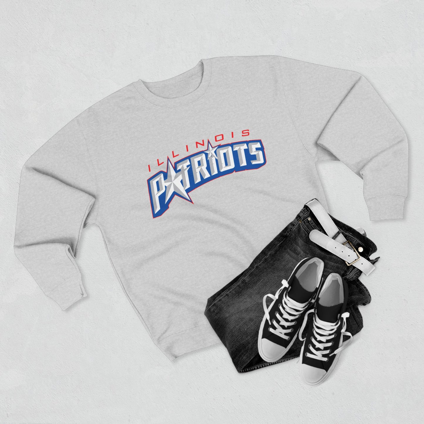 Customizable Patriots Team Logo Sweatshirt — Add Player Name & Number